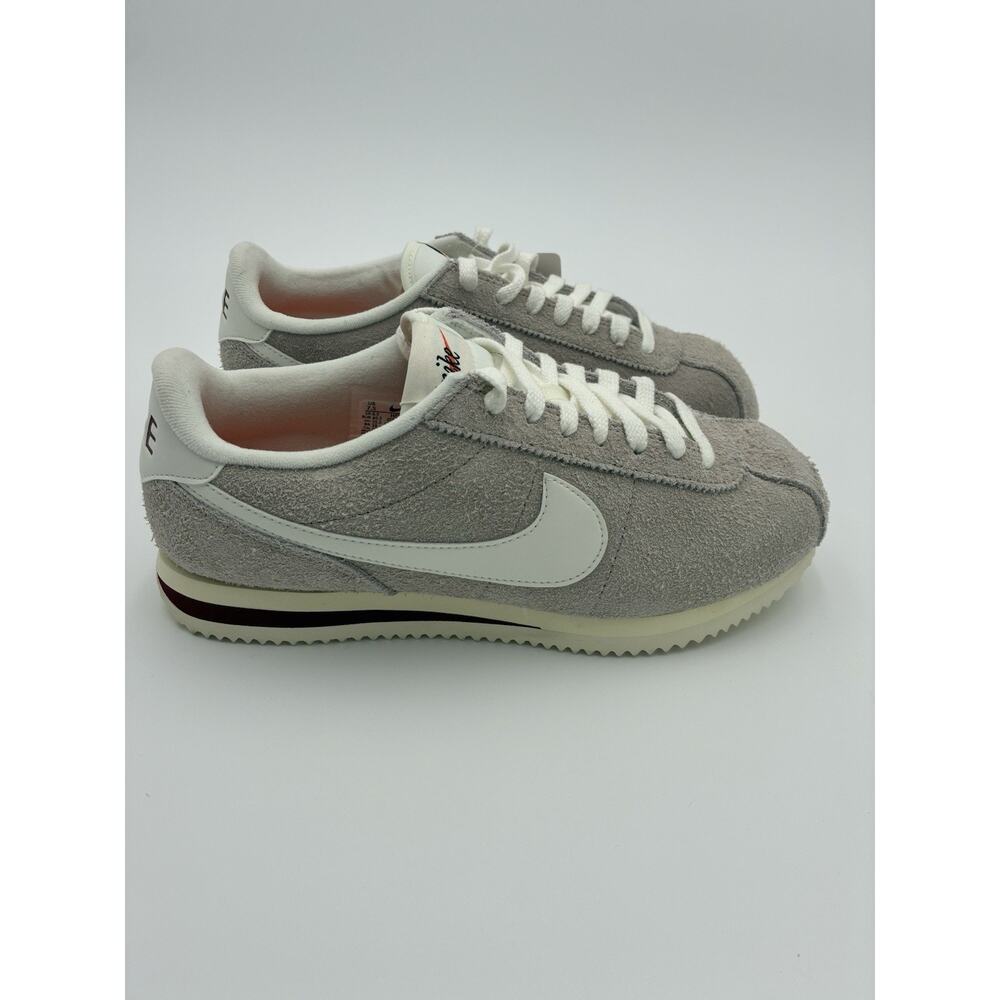 Nike Cortez Gray White Suede Men's Low Top Athletic Sneakers